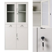 RNO2462 철재복합 캐비넷 DIY 다용도 사무실장, 그레이