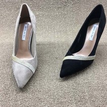 가바바 여성 하이힐 벨벳 대각선 리본 포인트 구두 G39691