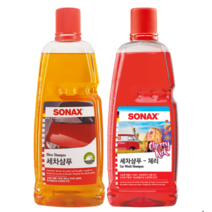 코스트코 소낙스 세차 샴푸1L 2개-글로스x1+체리x1, 소낙스 세차 샴푸1L 2개 - 글로스 + 체리