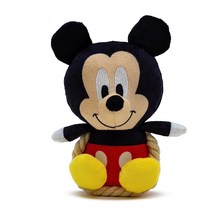 Buckle-Down 디즈니 강아지 장난감 미키 마우스 치비 앉는 포즈 애완동물 로프 포함 플러시 416023, Mickey Mouse