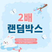 [곰띵문구점] 포용 다꾸 골고루 2배 랜덤박스(도무송 스티커/떡메/랩핑지/포카/인스), 5만박