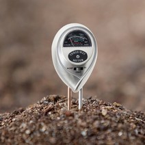 정원관리 3in1 토양 수분측정기 화분습도계(실버), 단품