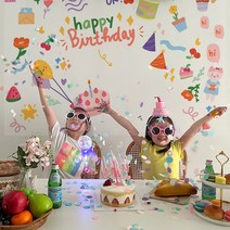 오늘파티 미니 빔프로젝터 세트 3종 생일 브라이덜샤워 파티, 파티 미니 빔프로젝터 세트 핑크