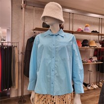 베네통 NC11 프린트 블라우스 파스텔톤 babl04211