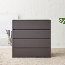 힐링가구 디아 4단 드레스룸 디바이더 서랍장 3종, 그레이