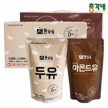 입안에 고소함이 한 가득 혼합두유 흰강낭콩두유20봉+아몬드유20봉