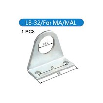 커넥터 커플러 1 pcs 타입 LB16-20-25-32-40 공압 LB 브래킷 MAL 표준 공기 실린더 장착 스탠드 163225, LB-32-1PCS