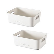 콩앤드 모던 수납함, 화이트, 2개