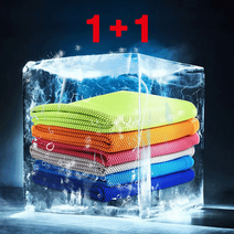 리믹스 쿨타올 스포츠타올 1셋트, 그레이, 1+1개