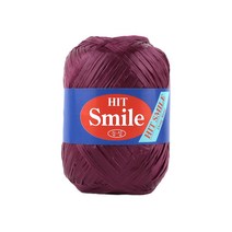 히트스마일 (Hit Smile) 망태기 가방 뜨개실, 15 와인