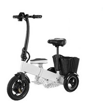 접이식전기자전거 통학용 미니 세발 전동 오토바이, 그레이 8A