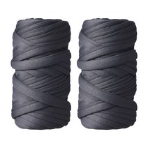 소하임 패브릭 자이언트 얀 핸드 손뜨개 1kg, 스톤그레이-2개세트, 2개