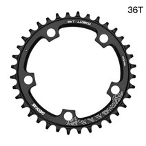 자전거부품 체인 취미활동 110 로드 바이크 링 알루미늄 합금 자전거 로터 좁은 휠, 36t 체인링 블랙