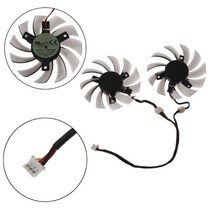 2Pcs T128010SM 75mm 3Pin GTX 460 465 560 Ti 580 650 750Ti GT440 GT610 GT730 그래픽 카드 쿨러 팬, 단일옵션