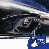 [빗물도둑] 자동차 후방카메라 빗물가리개 방수보호커버 후방카메라덮개 주문제작, 블랙, [현대] 아반떼