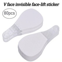 40/80세트 테이프 얼굴 보이지 않는 성형수술 장치 여우 눈 모양 V 페이스 슬리밍 스티커 스킨 케어 도구, [02] Type1-80pcs