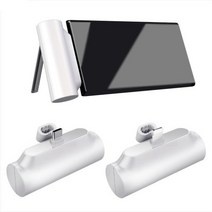 [1+1] 지하이 엑티몬 휴대용 일체형 미니 거치 보조배터리 5000mAh C타입 8핀, C타입+8핀