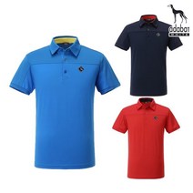 아다바트화이트 골프티셔츠 106 레드 반팔 골프웨어