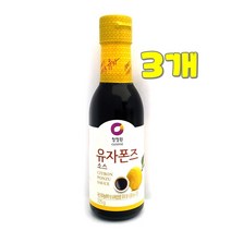 *댕이몰* 청정one 유자폰즈소스 240g - 유자맛이 달달하게, 3개