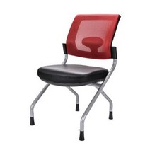 빅퍼스 알파고 회의용의자 접이식의자 4종색상 (팔걸이무), 알파고팔무_이동블랙