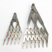 가죽공예키트 가죽 diy 공예 키트 도구 세트 수공예 종류 벨트 스트랩 구멍 퀵 마크 균등 간격 아이소 메트릭 디바이더 나침반 눈금자 도구 나이프 커터 펀치, 2개