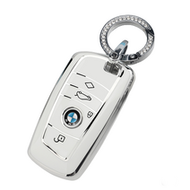 굿카굿즈 BMW 스마트 차 키케이스 TPU 키홀더, 화이트, BMW A타입