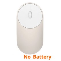 무선마우스 샤오미 무선 마우스 블루투스 4.0 알루미늄 합금 ABS 소재 게임 RF 2.4GHz 듀얼 모드 연결 Mi 1200 인치 당 점, [02] Gold, 한개옵션1