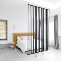 까사마루 스트라이프 파티션, 색상:화이트