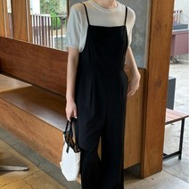 겟잇미 데일리 여유핏 포켓 끈나시 점프수트