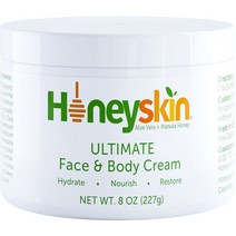 하이드레이팅 페이스 바디 크림 227g 남녀용 건성피부용 마누카 꿀 코코넛 오일
