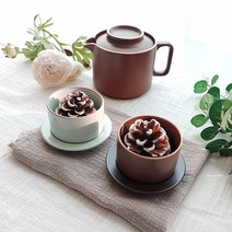 로즈니 국산 2인다기세트 차주전자 찻잔 선물세트 화이트 비취 브라운 블랙