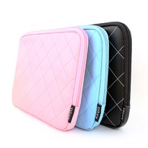 카라스 메모리폼 노트북 컬러 파우치 KP-1003, 스카이 블루, 14in