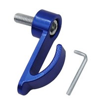 내마모성 알루미늄 합금 오토바이후크 싱글 홀 헬멧 가방 범용 5 색 4.7cm 1.6cm 1개, Blue