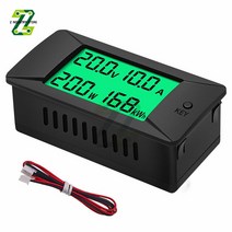 유속계 DC 0-300V LCD 디스플레이 디지털 전류 전압 전력 에너지 미터 내장 션트, 02 Built-in 100A shunt