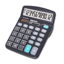 OSALO 사무용 전자계산기 크리스탈 큰버튼 태양열