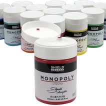 [동화오피스] 쉴드 아크릴물감 250ml 낱색 색상선택 - 아크릴칼라 쉴드물감, 660 Black