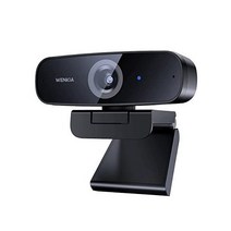 웹캠with 마이크로폰 WENKIA Full HD 1080P USB 데스크탑 웹컴퓨터카메라with 듀얼스테레오 마이크로폰s 스트리밍웹캠for 비디오Conferencing & C, 차콜 블랙