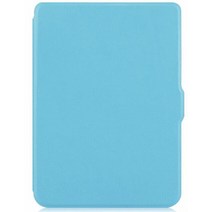 ebook리더기 이북리더 전자책뷰어 kobo clara-hd 태블릿 커버용 가죽 케이스 충격 방지 보호 쉘 슬림 솔리드 컬러 태블릿 케이스 커버 재고 있음, 하늘색