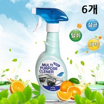 두꺼비 다목적크리너 다목적 세정제 찌든때 기름때 주방 욕실 배수구 청소 세제 클리너, 6개, 400ml