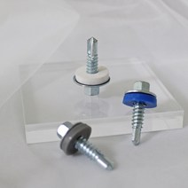 방수피스 지붕나사 철판 판넬 양날 피스 육각머리 와샤십자홈, 01.플라스틱_와샤십자홈_청색, 10X38mm (200발/1pack)