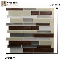온장고 음료온장고Vividtiles 모자이크 벽 타일 DIY 쉬운 자체 접착 주방 Backsplash 홈 인테리어-3, 06 T80704_03 10 Pieces