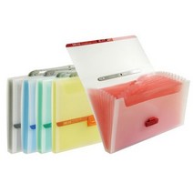 컬러미니도큐13칸 통장지갑 13포켓 분홍 드림산업, 없음