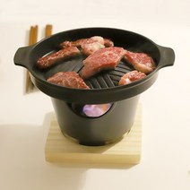 감성 미니 화로 세트 4p 풀세트 집들이 선물 추천 1인용 화로 그릴, 미니화로(연료통+화로+우드받침대)