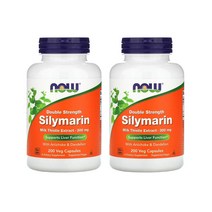 NowFoods 나우푸드 밀크씨슬 실리마린 더블 스트렝스 300mg 200정 1팩 2팩 3팩 밀크시슬