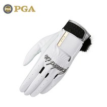 미국 PGA 골프 장갑 여성용 가죽 장갑 수입 양가죽 왼손 오른손여름, 21야드, 검정색과 흰색