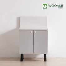 우아미가구 싱크대 600 PT 가스대 11colors 완제품, 블랙