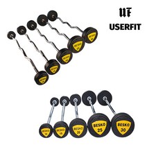 베스코 우레탄 TPU 헬스장 바벨 일자바 컬바 이지바 10~30kg, 일자바 25kg, 1개