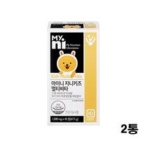 마이니 지니키즈 키즈 멀티비타민 미네랄 초등학생 종합비타민 아연 철분 셀레늄 망간 유산균 종합영양제 어린이영양제 카카오프렌즈 건강기능식품, 2세트, 1500미리그램
