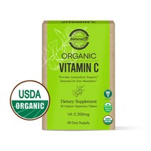 미국 유기농 Organic 비타민C 200mg x 30정, 단품, 단품