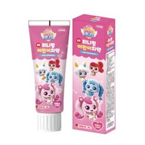 캐치티니핑 치약 3개 딸기향 저불소치약, 80g